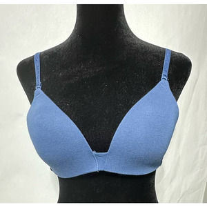 Victoria's Secret‎ Blue No Wire Bra Size 34B